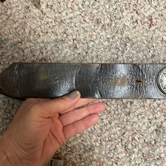 Vintage leather belt - Picture 5 of 8